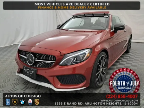 Red 2017 Mercedes-Benz C-Class AMG C 43 for sale in Arlington Heights, IL