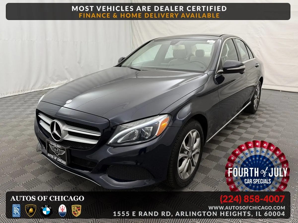 Gray 2015 Mercedes-Benz C-Class C 300 4MATIC for sale in Arlington Heights, IL