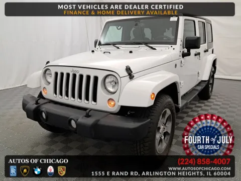 White 2018 Jeep Wrangler JK Unlimited Sahara for sale in Arlington Heights, IL