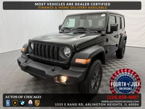 Black 2025 Jeep Wrangler Sport S for sale in Arlington Heights, IL