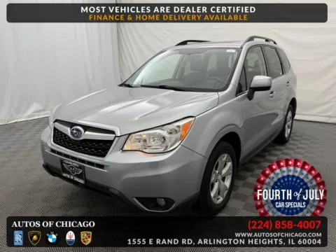 Silver 2016 Subaru Forester 2.5i Limited for sale in Arlington Heights, IL