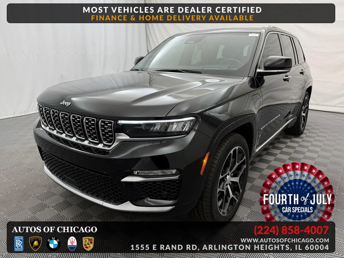 Black 2022 Jeep Grand Cherokee 4xe Summit Reserve for sale in Arlington Heights, IL