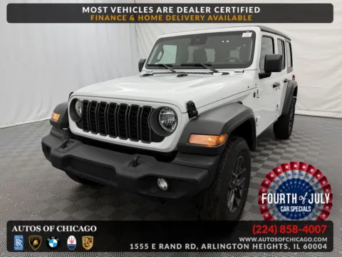 White 2025 Jeep Wrangler Sport S for sale in Arlington Heights, IL