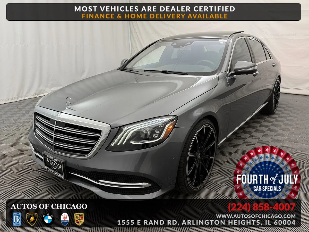 Gray 2018 Mercedes-Benz S-Class S 560 for sale in Arlington Heights, IL