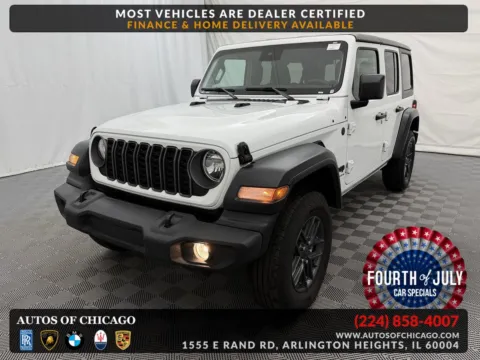 White 2025 Jeep Wrangler Sport S for sale in Arlington Heights, IL
