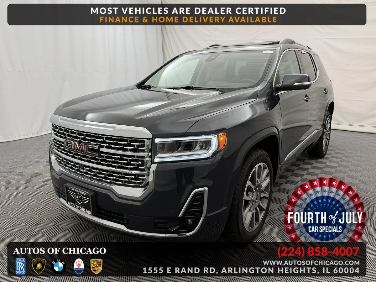 Green 2021 GMC Acadia Denali for sale in Arlington Heights, IL