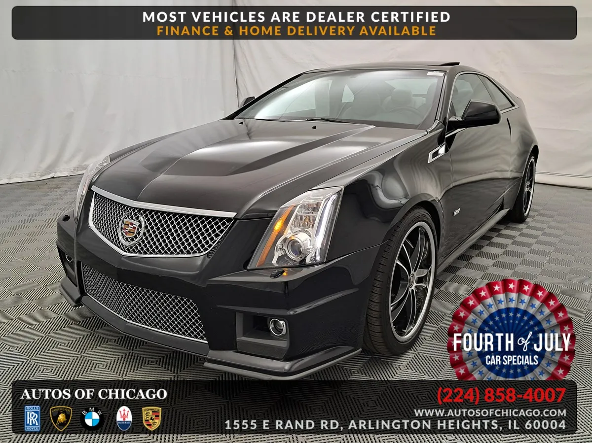 Black 2011 Cadillac CTS-V Coupe for sale in Arlington Heights, IL