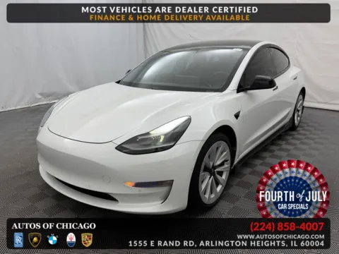 White 2021 Tesla Model 3 Long Range for sale in Arlington Heights, IL