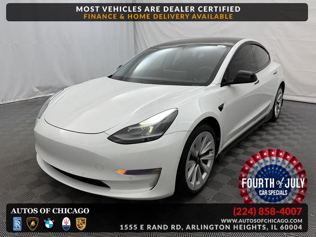 White 2021 Tesla Model 3 Long Range for sale in Arlington Heights, IL