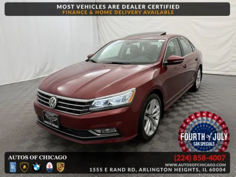 Red 2016 Volkswagen Passat 1.8T SEL for sale in Arlington Heights, IL