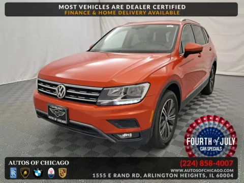 Orange 2018 Volkswagen Tiguan SEL for sale in Arlington Heights, IL