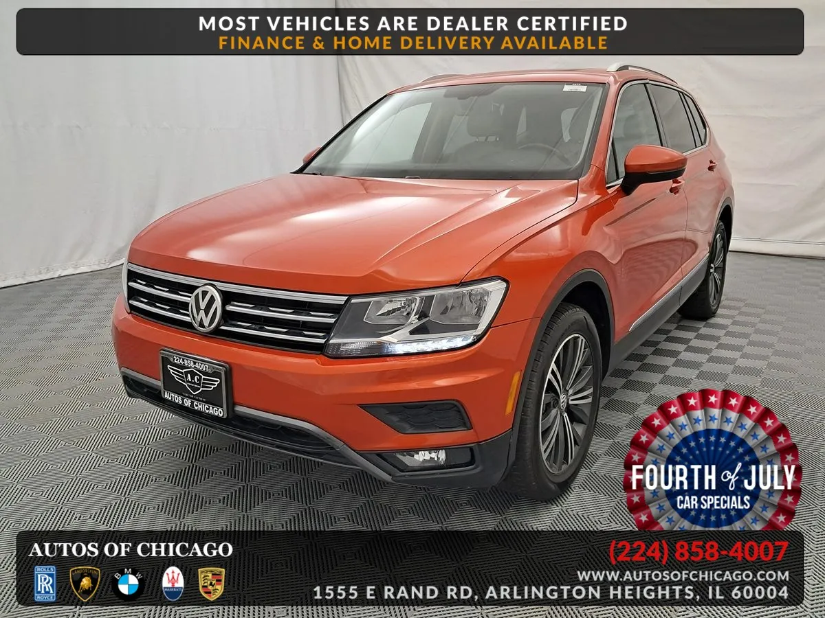 Orange 2018 Volkswagen Tiguan SEL for sale in Arlington Heights, IL