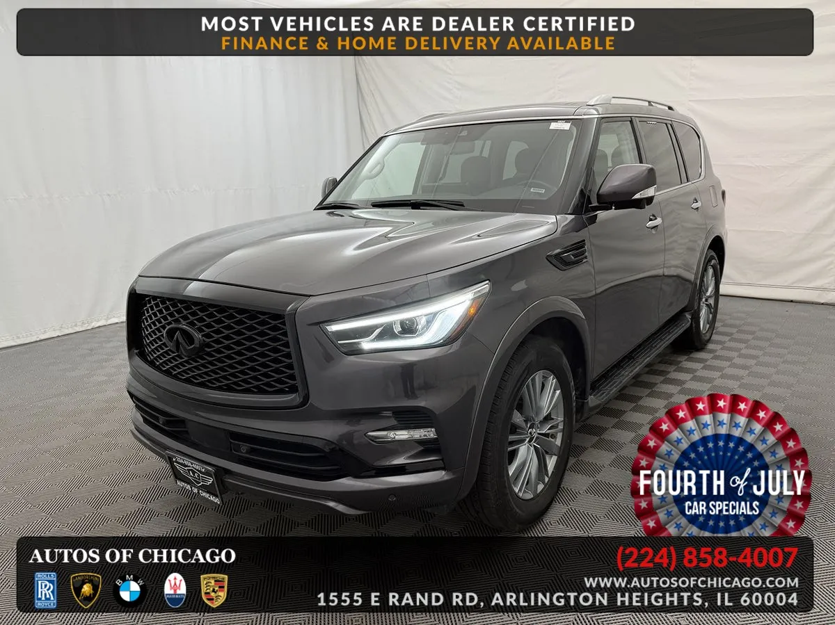 Gray 2024 INFINITI QX80 LUXE for sale in Arlington Heights, IL