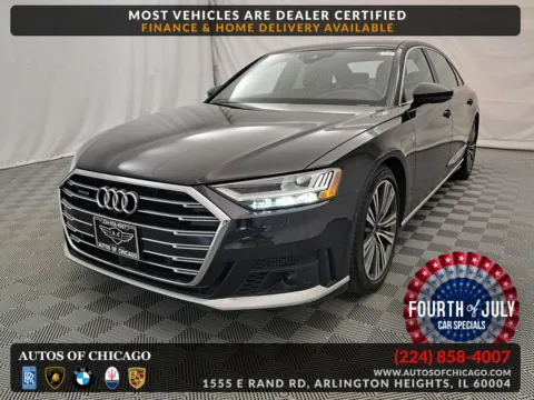 Black 2021 Audi A8 quattro 60 TFSI for sale in Arlington Heights, IL