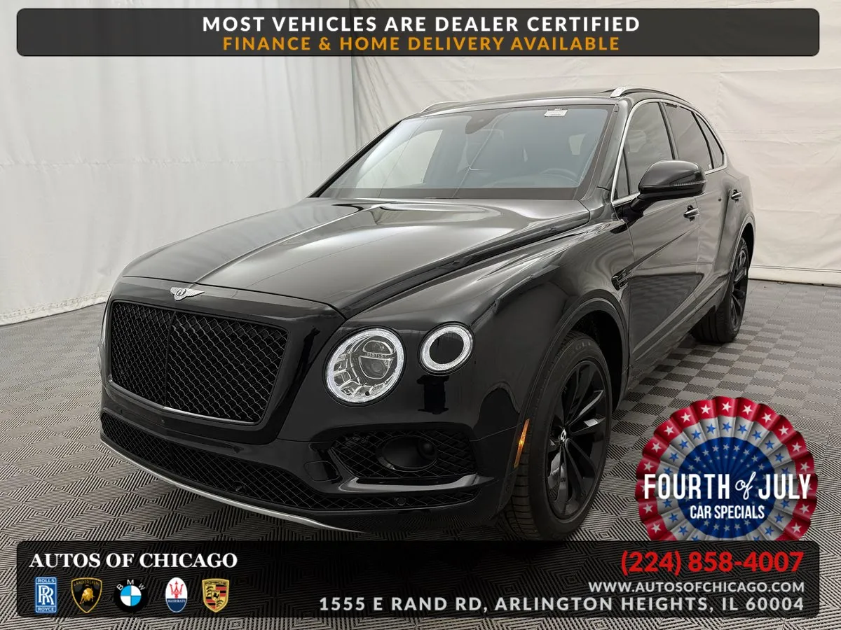 Black 2017 Bentley Bentayga W12 for sale in Arlington Heights, IL