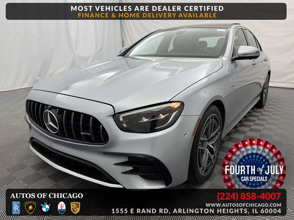 Silver 2021 Mercedes-Benz E-Class AMG E 53 for sale in Arlington Heights, IL