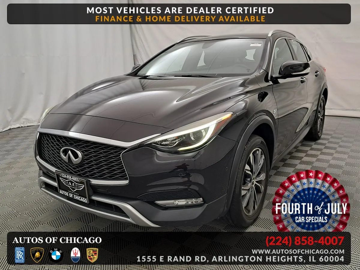 Black 2018 INFINITI QX30 Luxury for sale in Arlington Heights, IL