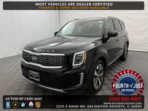 Black 2020 Kia Telluride S for sale in Arlington Heights, IL