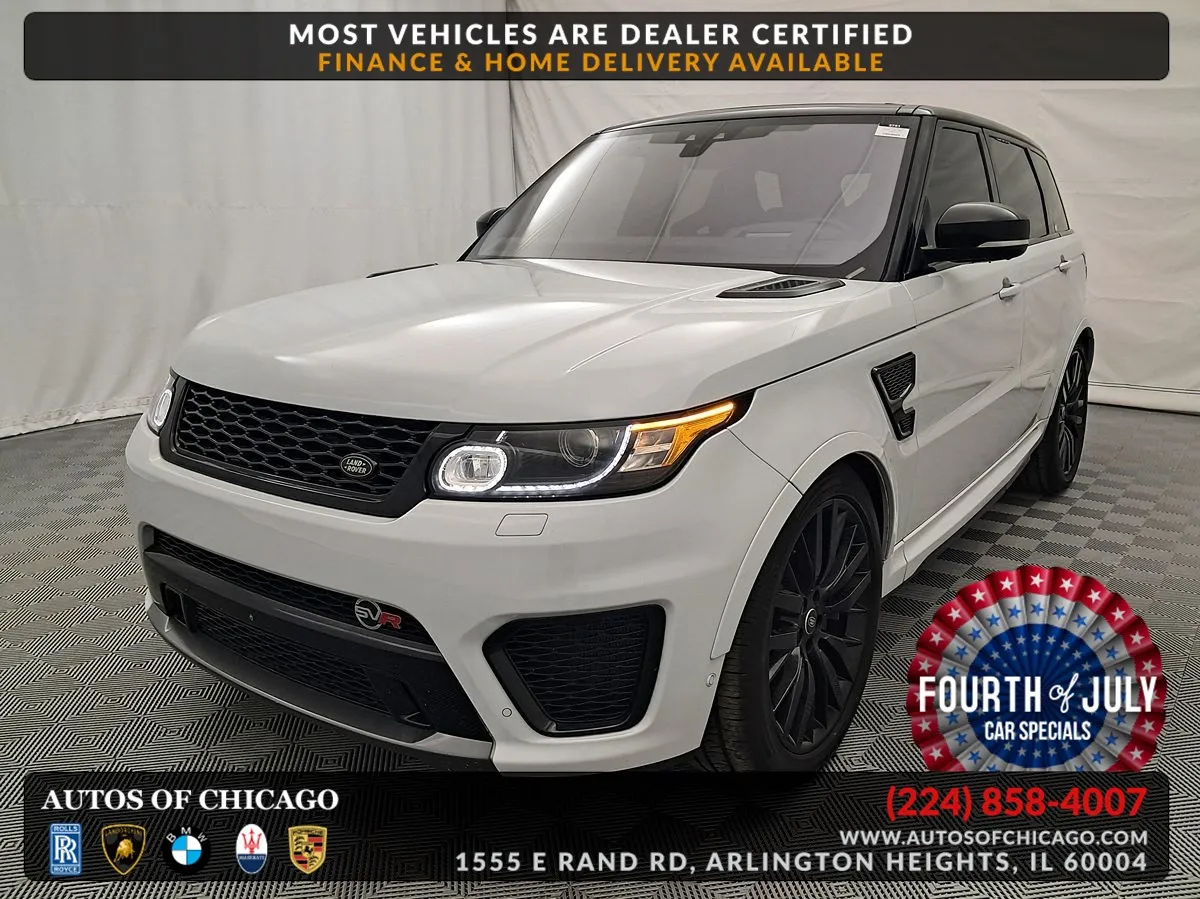 White 2017 Land Rover Range Rover Sport SVR for sale in Arlington Heights, IL