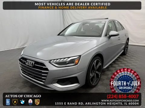 Silver 2023 Audi A4 Sedan Premium for sale in Arlington Heights, IL