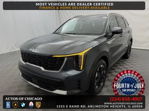Gray 2024 Kia Sorento S for sale in Arlington Heights, IL