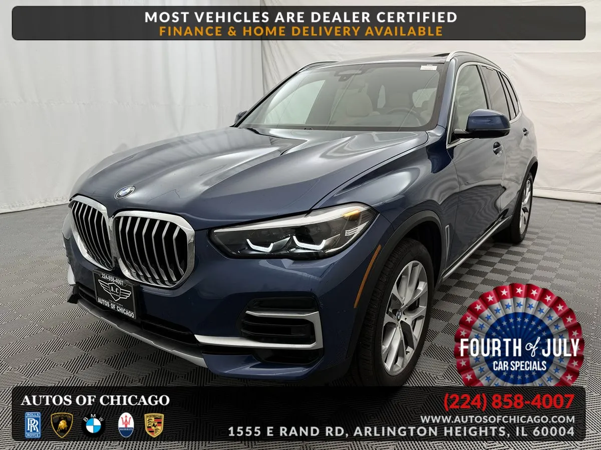 Blue 2022 BMW X5 xDrive40i for sale in Arlington Heights, IL