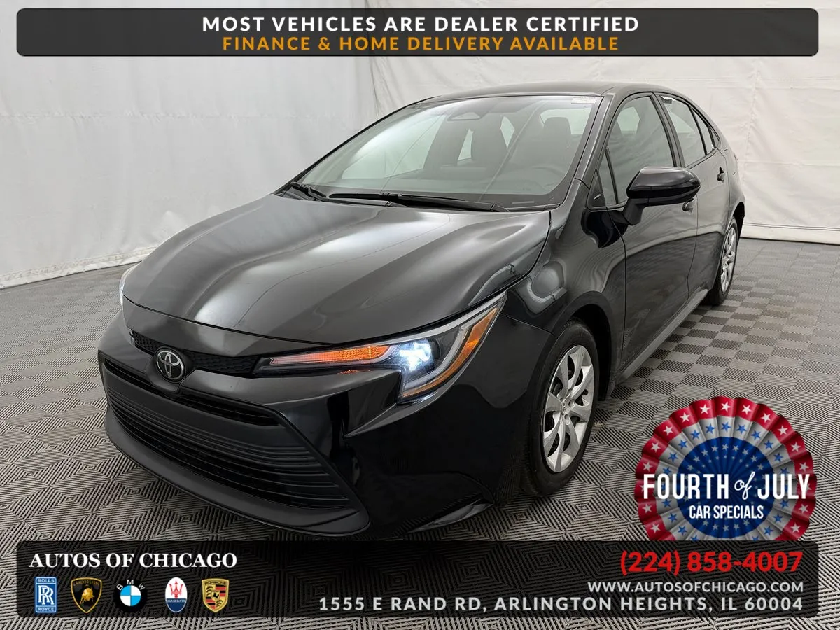 Black 2025 Toyota Corolla LE for sale in Arlington Heights, IL