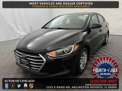 Black 2017 Hyundai Elantra SE for sale in Arlington Heights, IL