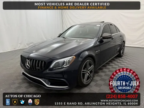 Gray 2019 Mercedes-Benz C-Class AMG C 63 for sale in Arlington Heights, IL