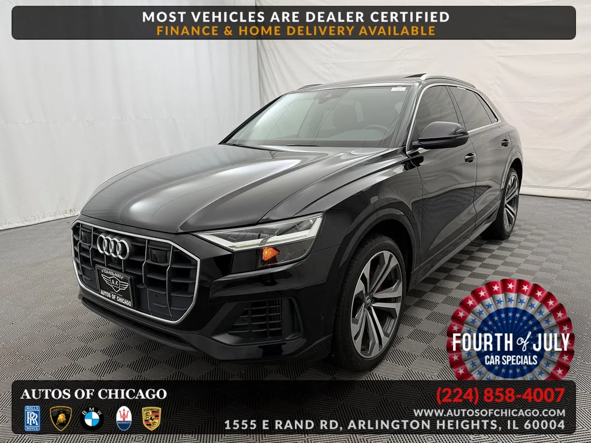 Black 2019 Audi Q8 Premium Plus for sale in Arlington Heights, IL