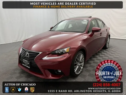 Red 2015 Lexus IS 250 for sale in Arlington Heights, IL