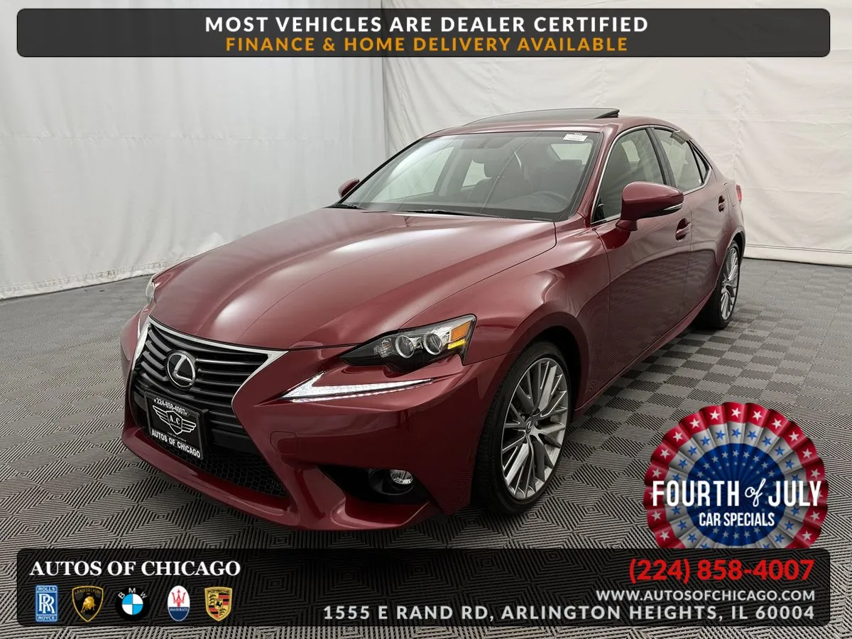 Red 2015 Lexus IS 250 for sale in Arlington Heights, IL