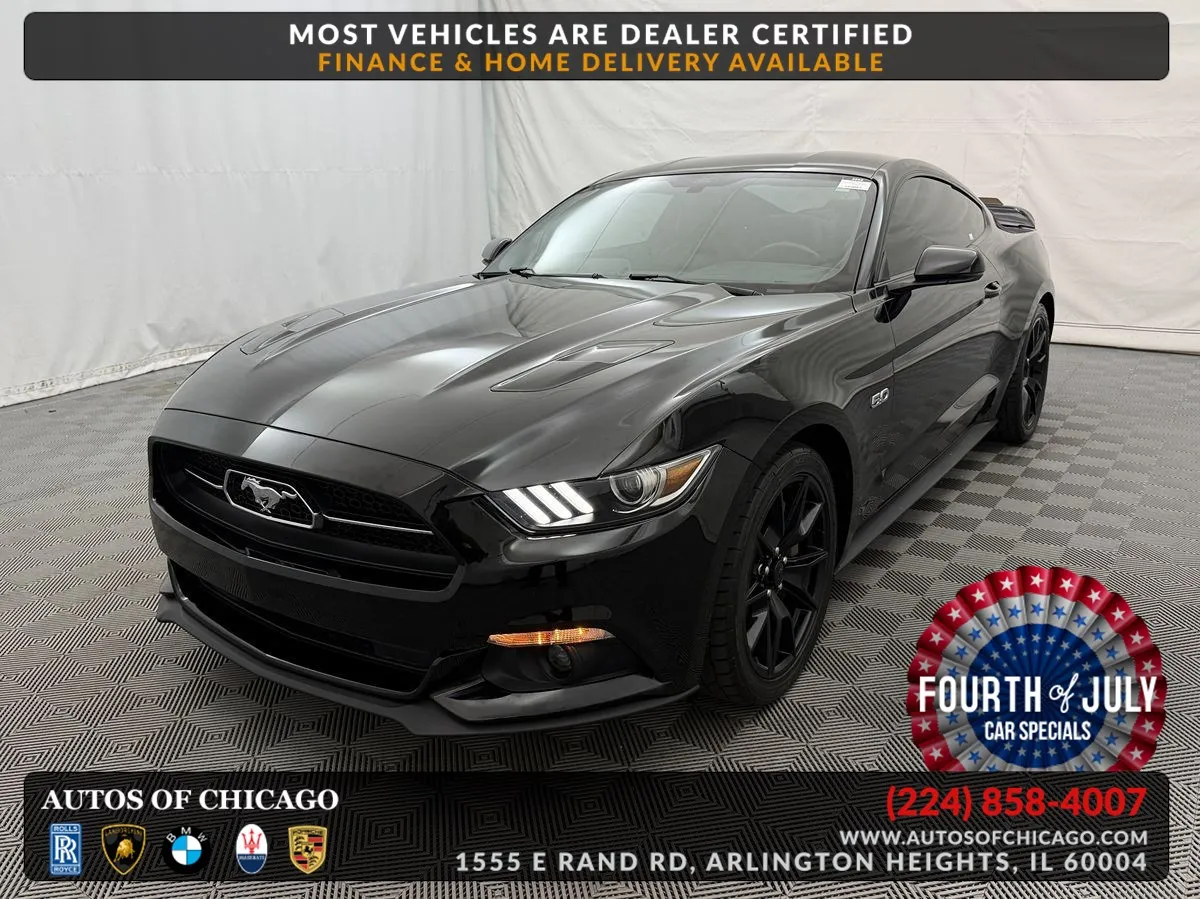 Black 2015 Ford Mustang GT Premium for sale in Arlington Heights, IL