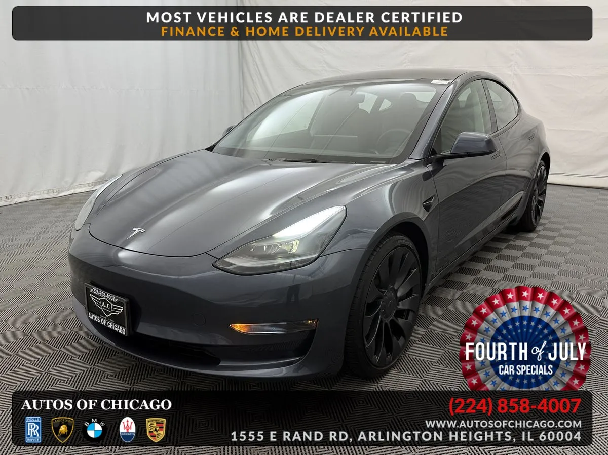Gray 2023 Tesla Model 3 Performance for sale in Arlington Heights, IL