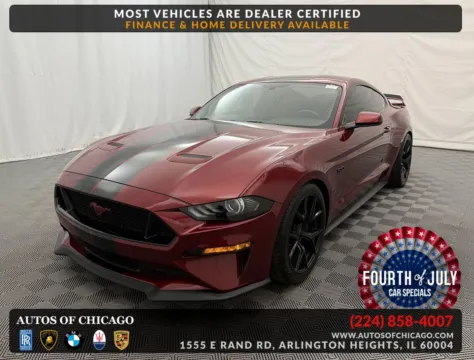 Red 2018 Ford Mustang GT Premium for sale in Arlington Heights, IL