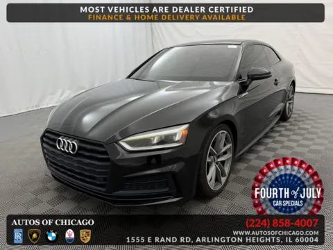 Black 2019 Audi A5 Coupe Premium Plus for sale in Arlington Heights, IL