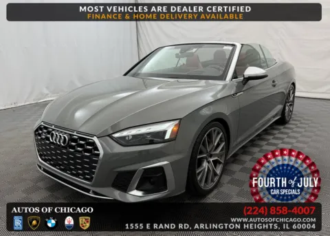 Gray 2022 Audi S5 Cabriolet Prestige for sale in Arlington Heights, IL