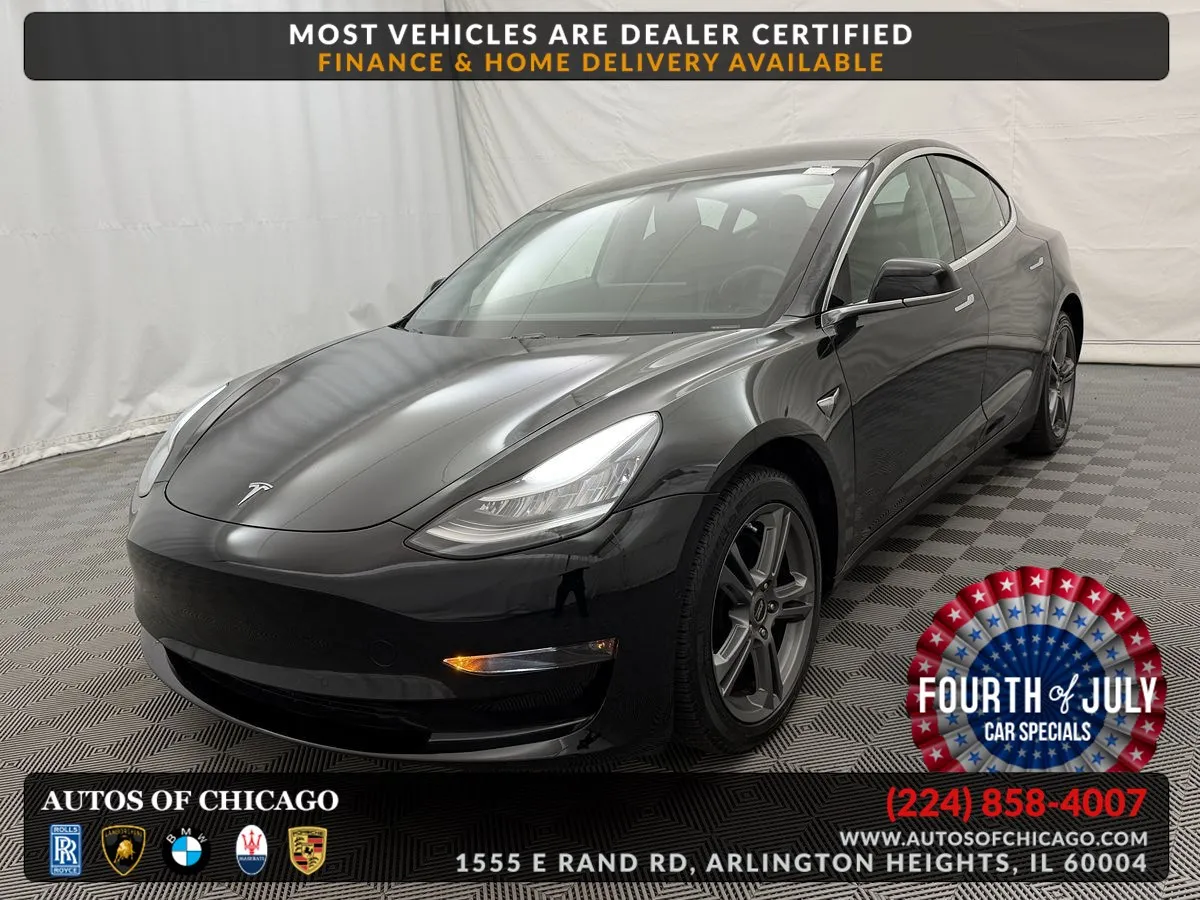 Black 2019 Tesla Model 3 Long Range for sale in Arlington Heights, IL