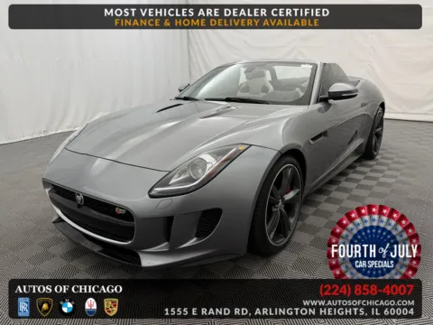 Gray 2014 Jaguar F-TYPE V8 S for sale in Arlington Heights, IL