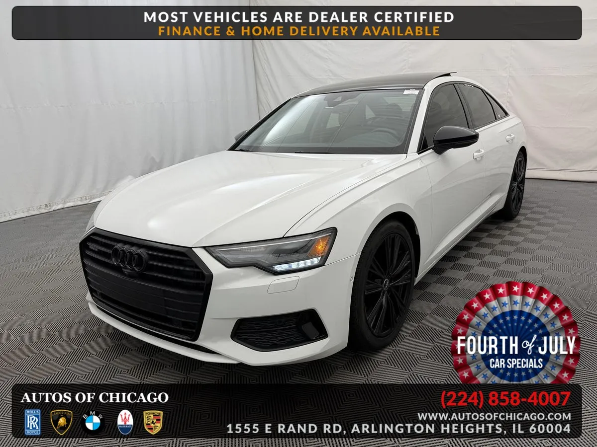 White 2021 Audi A6 Sport Premium for sale in Arlington Heights, IL