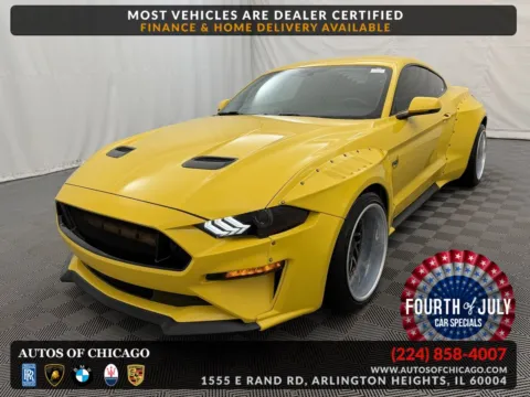 Yellow 2018 Ford Mustang GT Premium for sale in Arlington Heights, IL