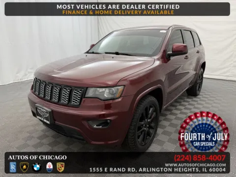 Red 2017 Jeep Grand Cherokee Altitude for sale in Arlington Heights, IL