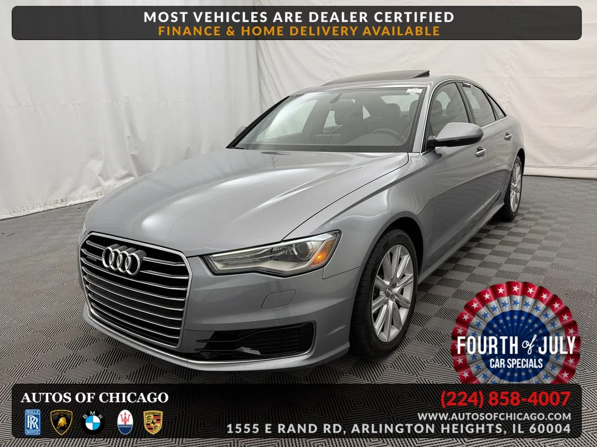 Silver 2016 Audi A6 2.0T Premium Plus for sale in Arlington Heights, IL