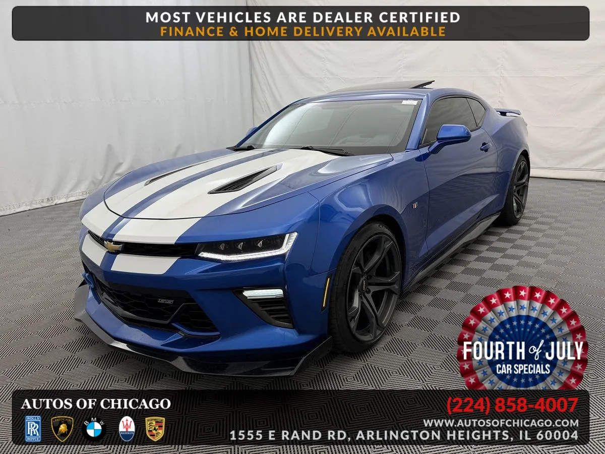 Blue 2018 Chevrolet Camaro 2SS for sale in Arlington Heights, IL