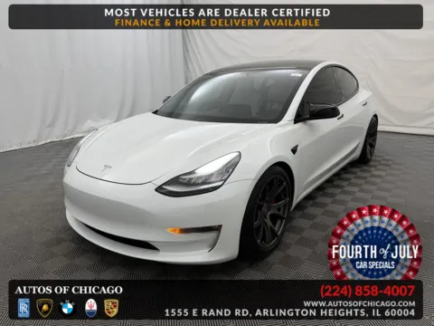 White 2021 Tesla Model 3 Performance for sale in Arlington Heights, IL