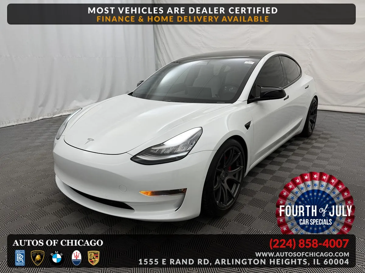 White 2021 Tesla Model 3 Performance for sale in Arlington Heights, IL