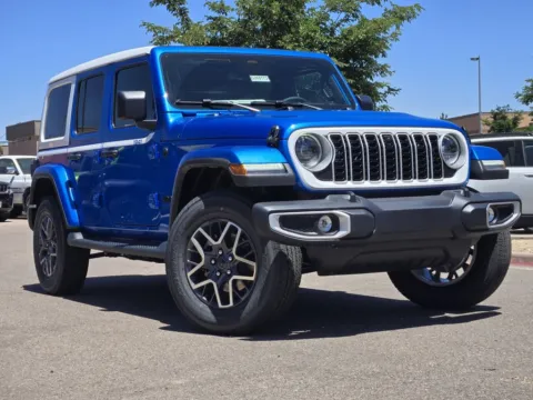Blue 2026 Jeep Wrangler Sahara for sale in Boulder, CO