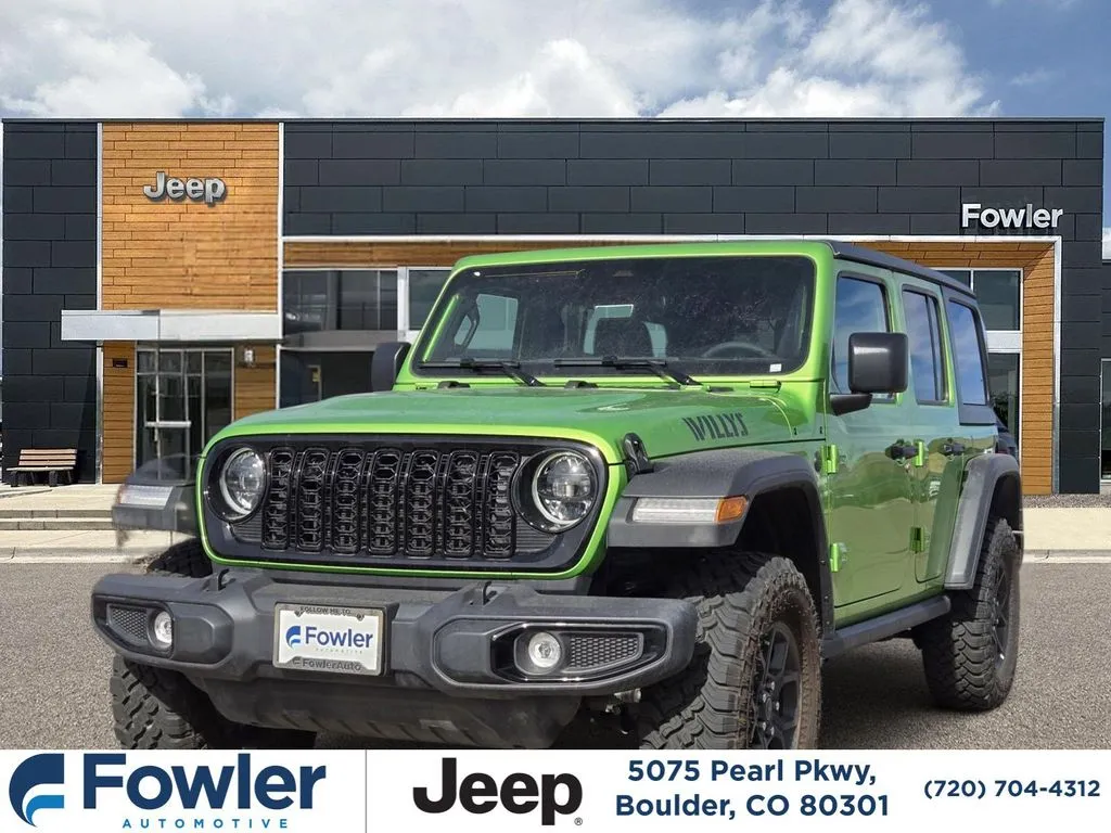 Green 2026 Jeep Wrangler Willys for sale in Boulder, CO