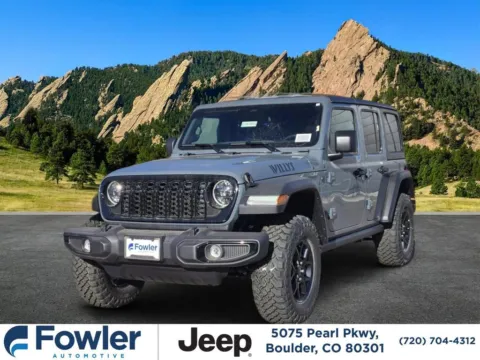 Blue 2026 Jeep Wrangler Willys for sale in Boulder, CO