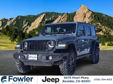 Blue 2026 Jeep Wrangler Willys for sale in Boulder, CO